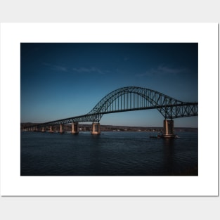 Centennial Bridge in Miramichi, New Brunswick V2 Posters and Art